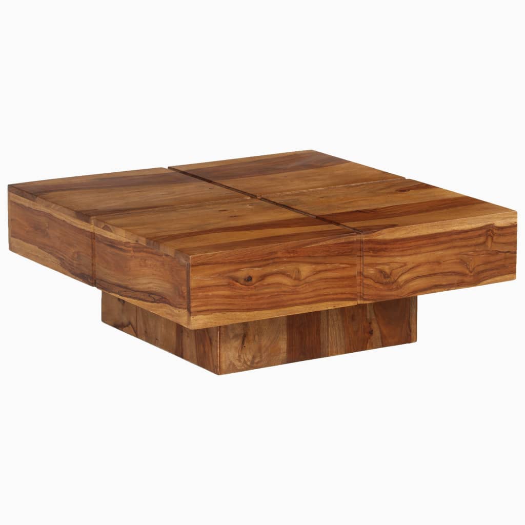 Coffee Table 80x80x30 cm Solid Acacia Wood