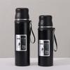Stainless steel thermos cup sports kettle outdoor portable sling full steel cup water cup
