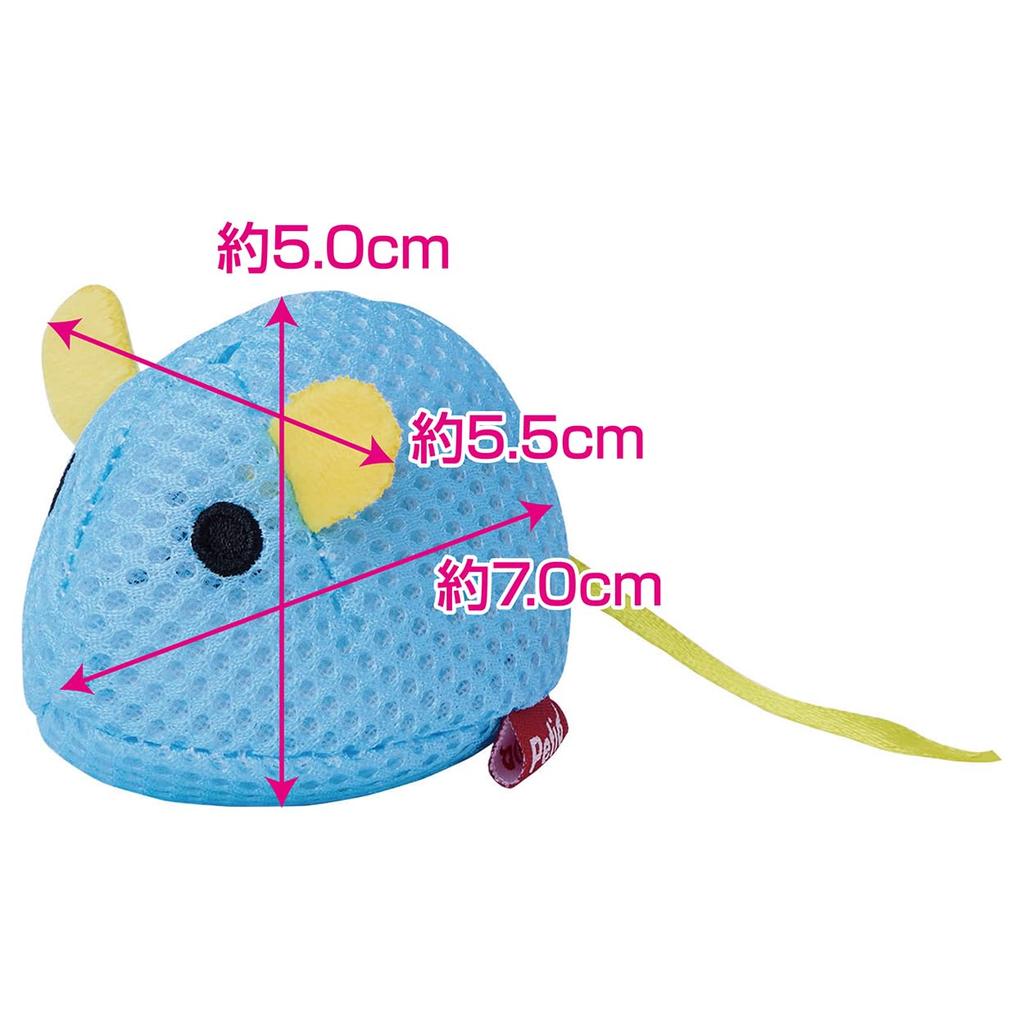 Petio Wild Mouse Cat Toy, Squeak Squeak, NOISY Panic Blue Mouse