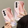 Case for Samsung Galaxy S26 S24 S23 S25 Ultra Plus FE A57 A56 A55 A54 A37 A36 A17 A07 A16 A15 5G Pink Marble Pattern Phone Cover