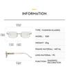 Women's sunglasses - unisex fashion rimless metal photochromic sunglasses