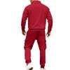 Men's 1/4 Zip Stand Collar Tracksuit 2 Piece Outfit Long Sleeve Sweatshirt & Cargo Jogger Pants Set Casual Athletic Sweatsuit