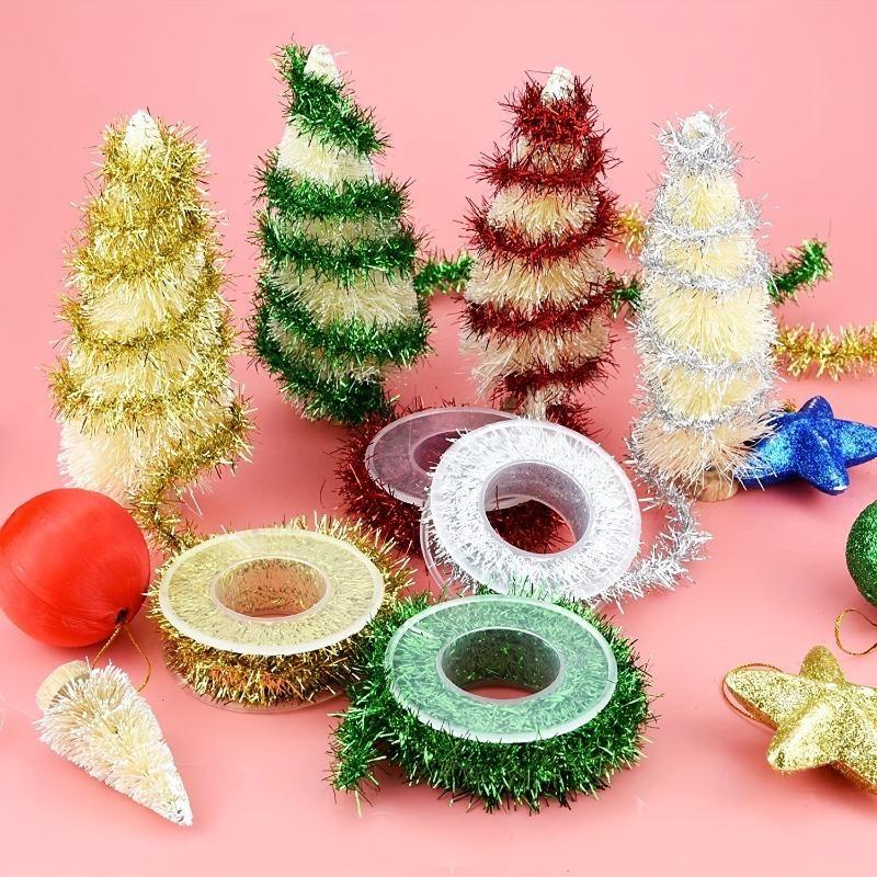 Halloween Decorations Christmas Colored Wool Strips DIY Metal Wire Yarn Holiday Decorations