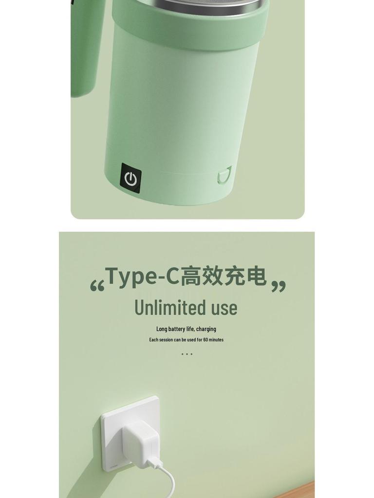 Smart Portable Mixer: Electric Coffee Cup & Magnetic Protein Shaker