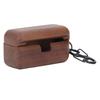 Wooden Case for AZ80 Prevent Falls Bumps Fine Polished Wood Protector Charging Case for Bluetooth Earbuds