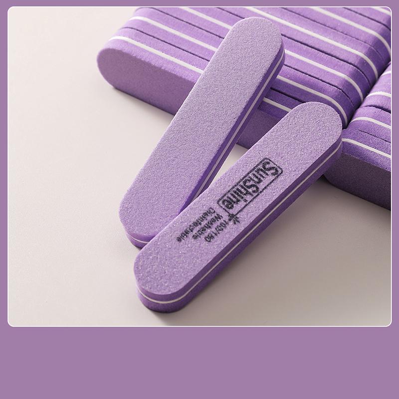 5Pcs Mini Nail File Buffers Sponge 100/180 Grit Double Sided Sanding Block Gel Polishing Foam Manicure Nail Art Files