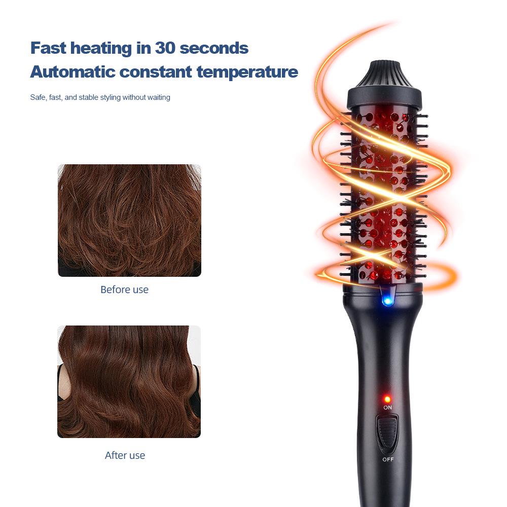 Multifunctional Fluffy Infrared Hair Straightener & Curling Comb