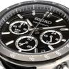 Seiko Chronograph Quartz Men's Watch SBTR021 Black Leather 1/5 Second Precision