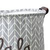 Laundry Basket Cotton Linen Foldable Round Dirty Clothes Storage Bag Folding Laundry Hamper for