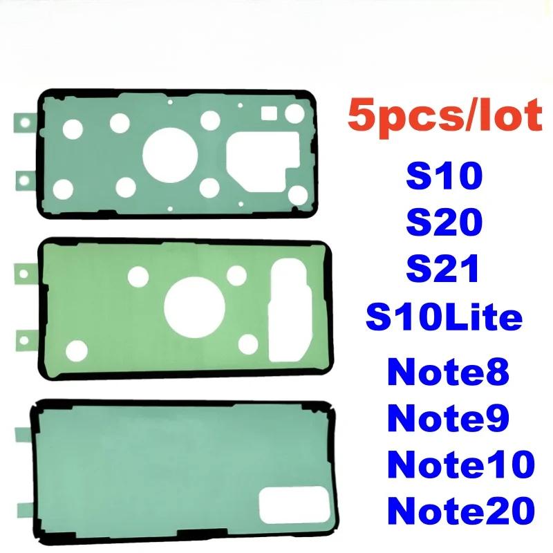 5pcs Back Cover Sticker for SamSung Galaxy S10 S20 S21 Plus Ultra Note10 20 8 9 Battery Door Housing Adhesive Glue Tape