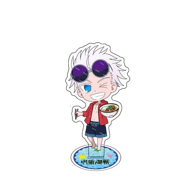 Anime Jujutsu Kaisen Mini Figur Akryl Stativ Itadori Yuji Fushiguro Megumi Gojo Satoru Ryomen Sukuna Modell Skrivebord Dekor Stående