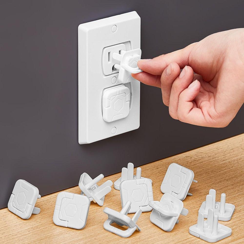 10Pcs US Standard Outlet Plug Cover Baby Safety Plug  Home Nursery Bedroom Living Room Baby Safety