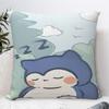 Pillow Cover Pokemon Snorlax Custom Cushion Cover Kawaii Pillow Case For Sofa Bedroom Home Decor Pillowcases