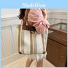 Trendy Soft Canvas Tote Bag With Spacious Interior Perfect For Everyday Use And School