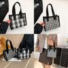 Fashionable Plaid Tote Bag 2023 Stylish Checkered Fabric Purse Ideal For Casual Outings