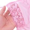 Reggiseno da uomo in pizzo floreale con spalline regolabili trasparenti da notte