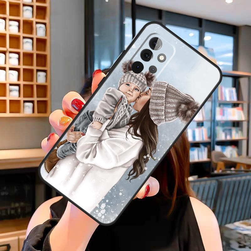 Mom Daughter Girl Son Dad Case For Samsung Galaxy A14 A34 A54 A31 A41 A51 A71 A13 A33 A53 A12 A22 A32 A52 S Cover