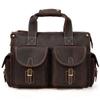 Leather Handbags for men male genuine leather business briefcase for man men's real cow skin shoulder bag tote bags brown