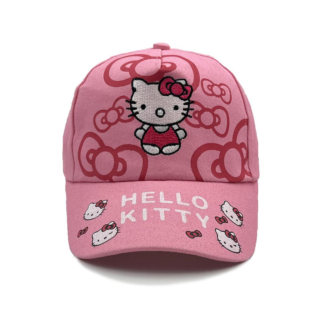 Cat Cartoon Kt Baseball Cap With Breathable Cotton And Windproof Features