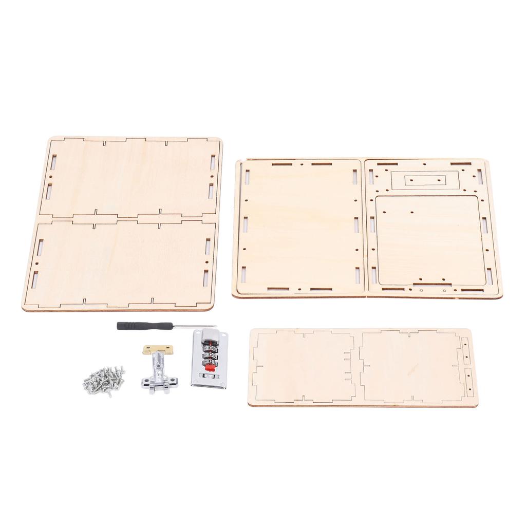 Safe Box Building Block DIY Toy Money Bank Coded Lock Model Gift for Children Kids