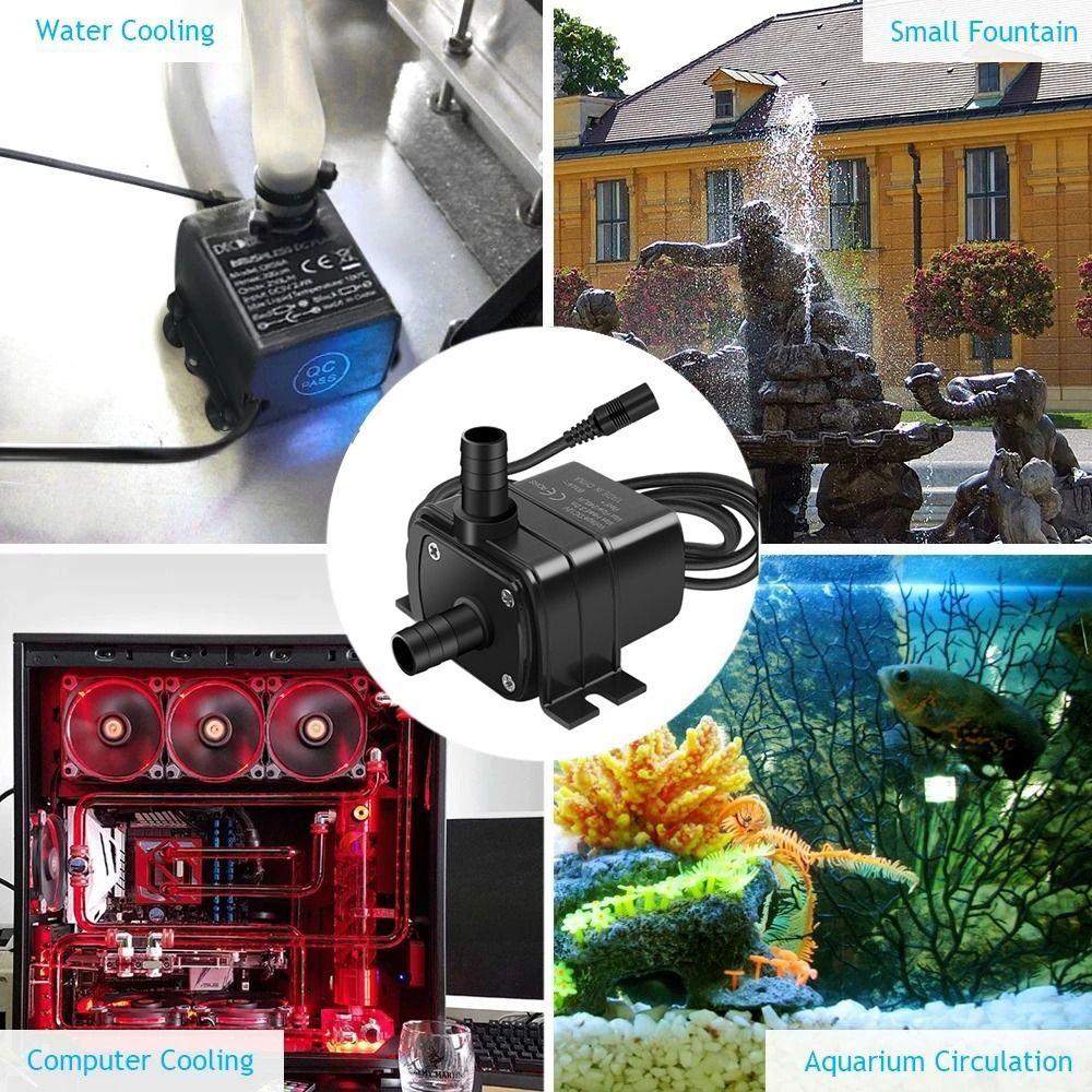 

Efficient Water Transfer Brushless Micro Water Pump DC12V Submersible Pump Fish Pond Tank Filter чорний