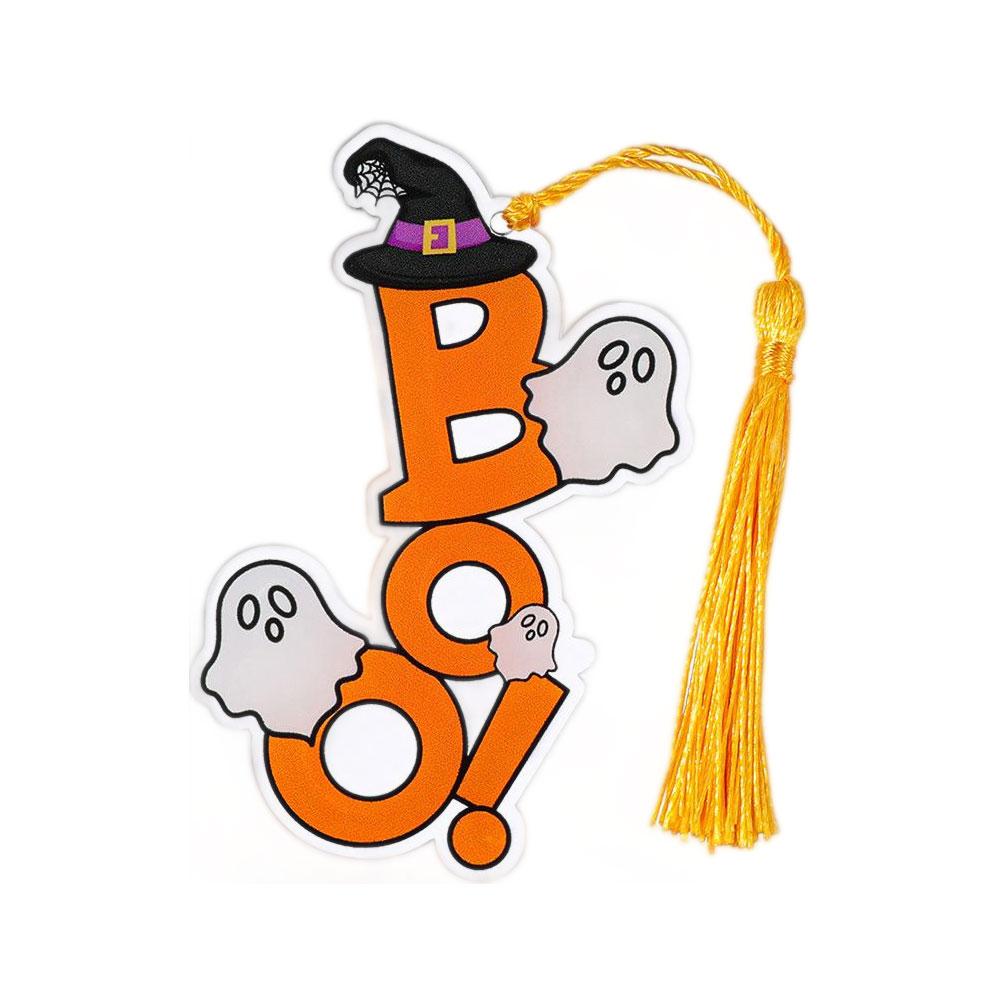 Spooky Ghost-Themed Bookmarks Acrylic Bookmarks For Women Study Stationery Office Supplies Halloween Gifts For Friends