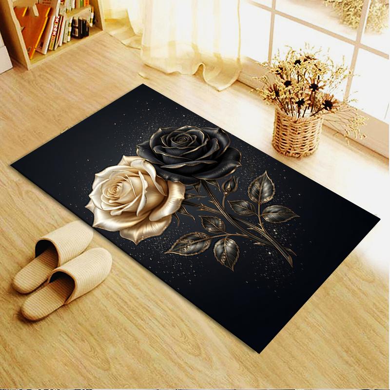 2025 New Rose Carpet Rug for Living Room Bedroom Home Sofa Decoration,Kids Play Non-slip Floor Mat