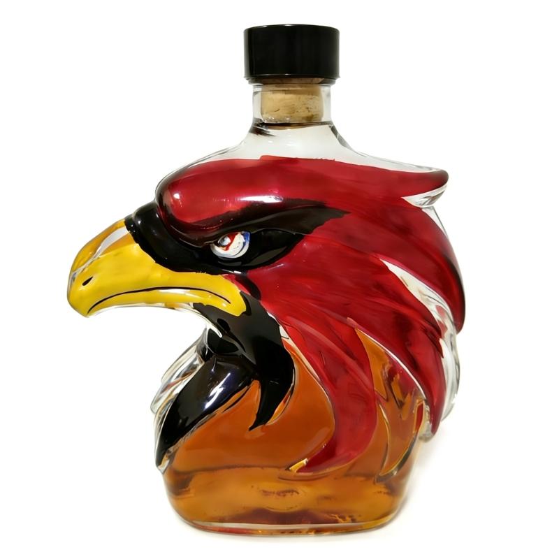 Premium Whiskeys Aerators Gift Set For Football Fan Feature Intricate Seahawk Sculpture And Durable Glass Construction