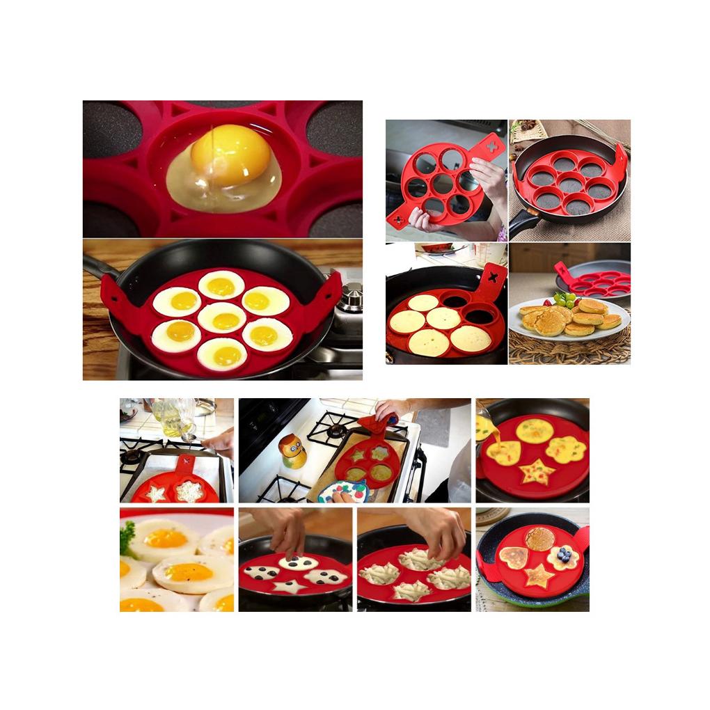 Egg Fryer Safe Multipurpose Silicone Mold Washable Baking Mould Reusable Cake Moulds High Temperature Resistance for