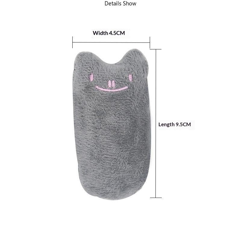 Teeth Grinding Catnip Toys Funny Interactive Plush Cat Toy Pet Kitten Chewing Vocal Toy Claws Thumb Bite Cat Mint For Cats