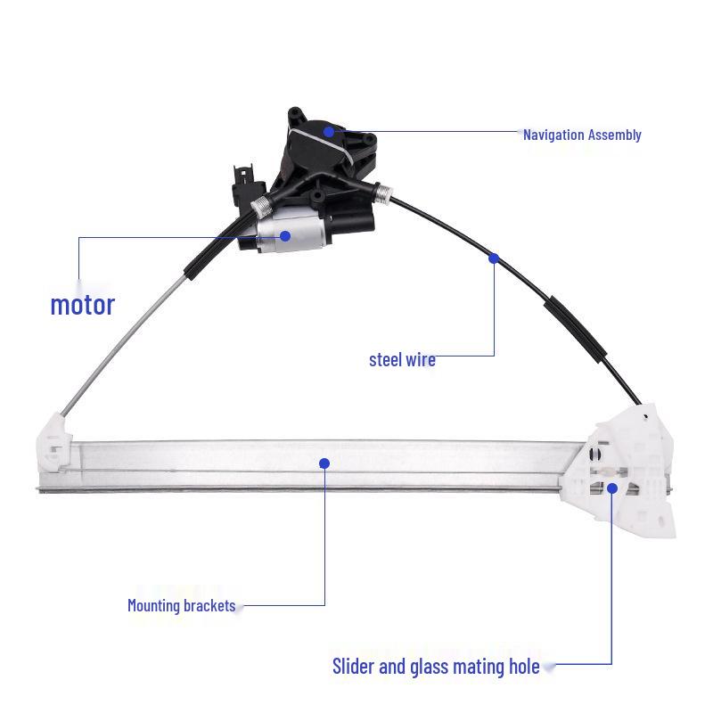 

Кронштейн стеклоподъемника и мотор в сборе для Mazda 6 и Besturn B50. 09-13 Besturn B50 [Right Rear Bracket]