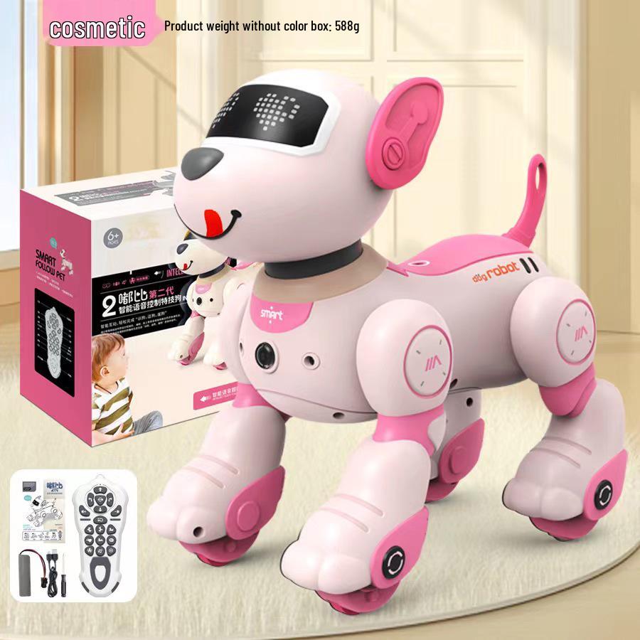 Smart Voice-Controlled Robot Dog: Touch Sensor, Dance, Music, Educational & Programmable Remote Control Toy