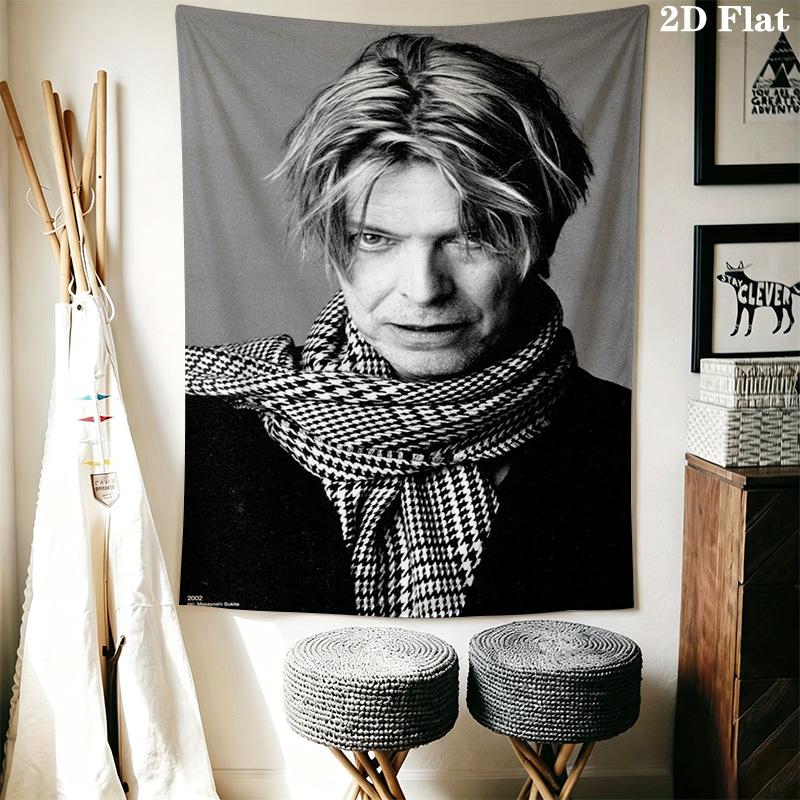 David Bowie Wall Tapestry Art Tapestry Background Cloth Fashion Print Background Cloth Wall Decoration Atmospheric Background Cloth
