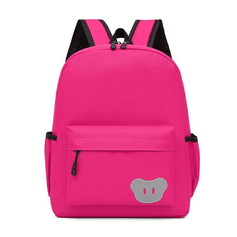 

Solid color nylon primary school schoolbag school education polyester breathable burden reduction primary school розы красного