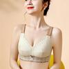 Full Cup Thin Style Without Steel Ring Plus Size Underwear Large Chest Small Sexy Lace Adjustment Shape Side Breast Bra