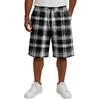 Men's Casual Plaid Drawstring Shorts - Elastic Waist Summer Bottoms for Everyday Wear and Lounging, Available in Multiple Sizes