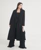 Thefrht Tailored Double-Breasted Slit Coat (Black)