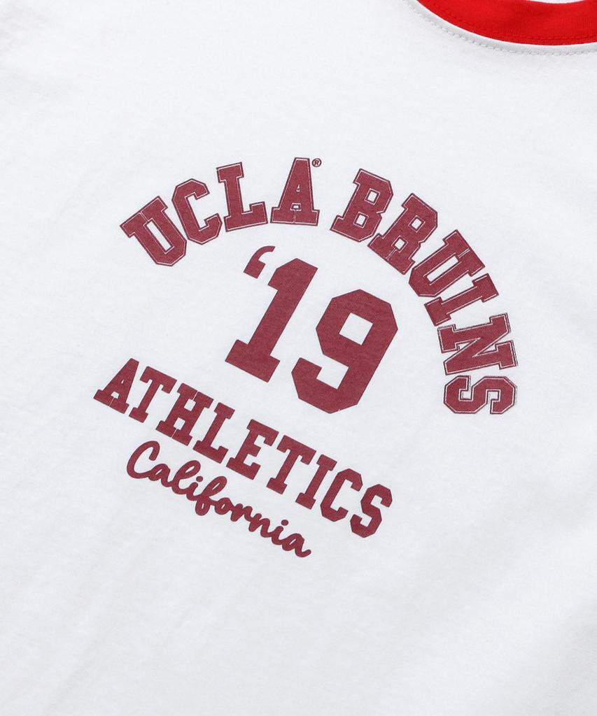 UCLA Women'S 19Ucla Ringer Color Block Short Sleeve T-Shirt [White] (Uc6Stac)