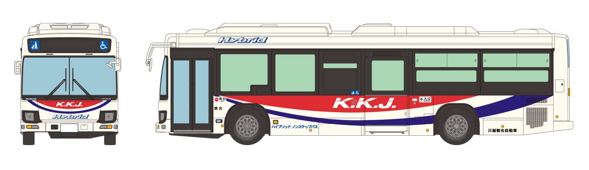 

National Bus Collection Series JH044 Kawagoe Kanko Bus Diorama Supplies 1/80