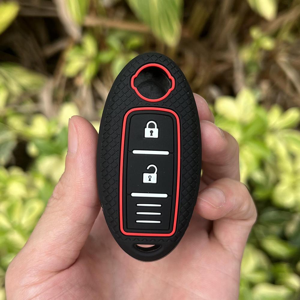 

Silicone Car Key Case Soft Remote Cover Shell for Nissan 350Z Almera Altima Armada Qashqai Cefiro Cube Juke Livina March Maxima чорний