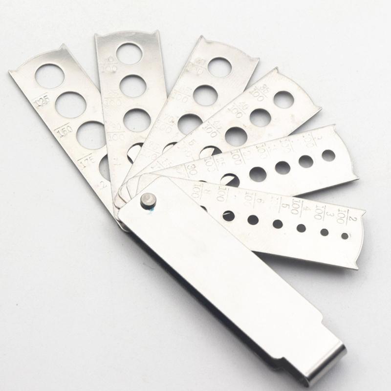 Gem Calipers Fan-shaped Diamond Numbers Inlaid Measuring Tools Jewelry Equipment Gold Tools Diamond Measuring Tools