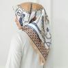 Luxury Design Silk Scarf Square Women Floral Printed Shawl Wrap Spring Summer Neckerchief Hair Band Lady Decor Foulard Bandana