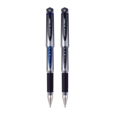 Uni-Ball Signo UM153S 1.0mm Gel Pens Pack of 2 Blue & Black Ink Smooth Writing for Office Home School