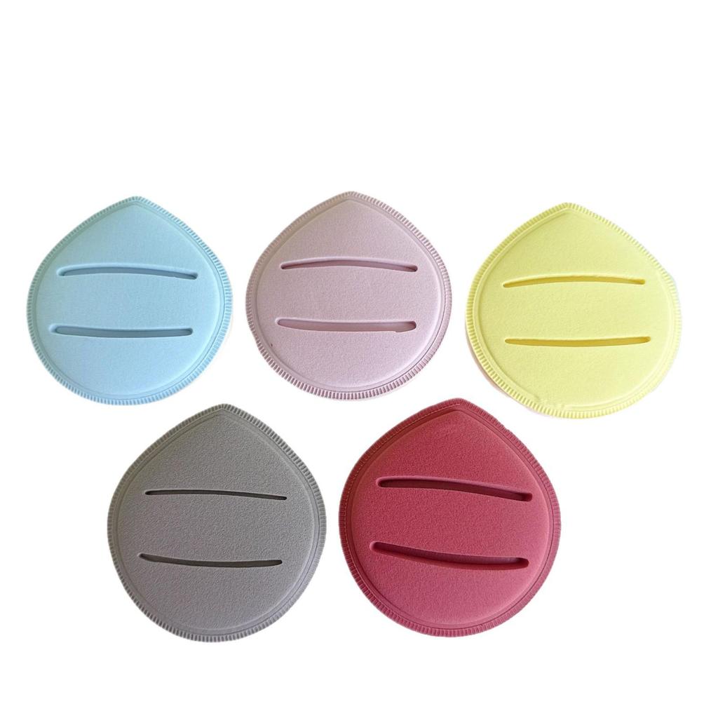 Macaron Soft Marshmallow Powder Puff - Large Water Drop, Non-Absorbent, Dual-Use for Wet & Dry Foundation.