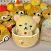 Daily Hardship Rilakkuma Relaxed Mood meme Plush Keychain relaxed bear Stuffed doll pendant kawaii Chairoikoguma Kiiroitori toy