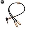 1 To 1 Dual Earphone Headphone Splitter Cable Standard 1.1mm Jack Universal Audio Cable Y Splitter For Audio Earphone Splitter