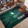 Custom Rug Ireland Rugby Pattern Print Name Text Soft Non‑Slip Floor Carpet for Home Indoor Decoration