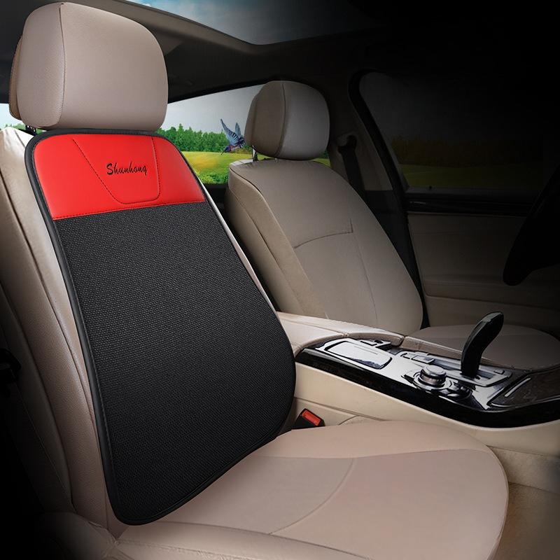 New Car Seat Cushion Four Seasons Universal Cotton and Hemp Office Chair Comfortable Dual Use Backless Car Seat Cushion