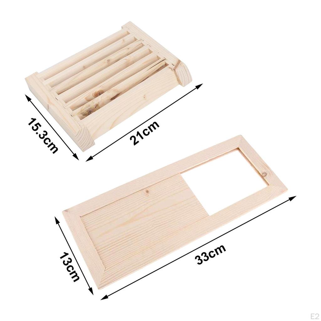 Sauna Room Air Vent Grille Ventilation Panel Wooden Rectangle Easy Installation Wood Shutters