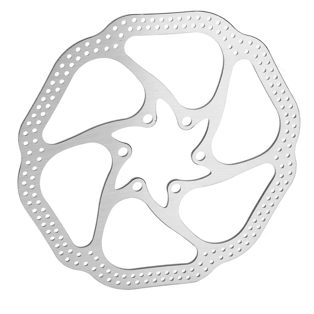 160mm Bike Disc Brake Rotor 6 Holes Stainless Steel Bicycle Disc Brake Rotor for Road Bike Mountain Bike BMX MTB